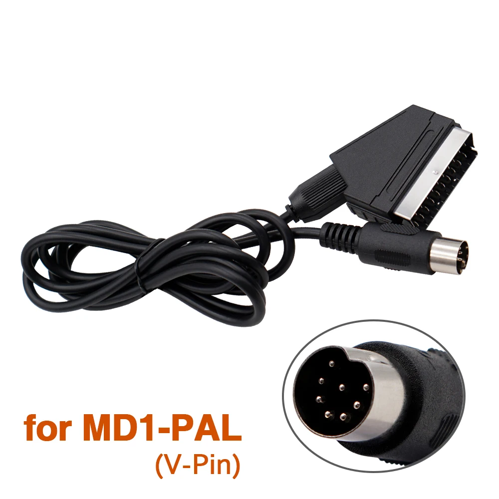 1 8 м RGB Scart кабель для PS2/PS1/PS3/SEGA Mega Drive1/MD2/DC Dreamcast/Saturn/XBOX Ретро видеоигра OSSC|Запасные