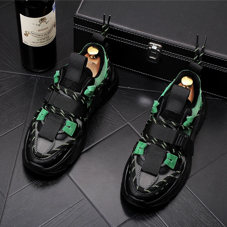 Мужская повседневная обувь на платформе модная теплая плюшевая высокого