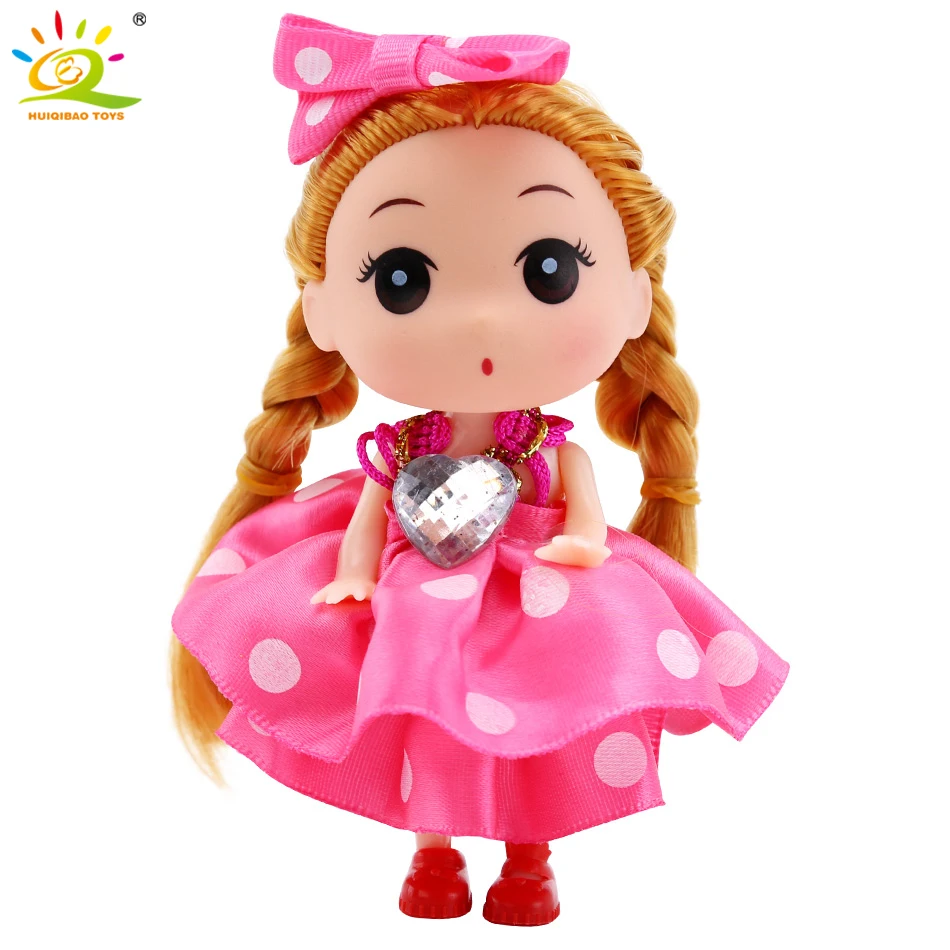 12 см рождественские мини куклы игрушки принцесса BJD Мини платье для девочек кукла