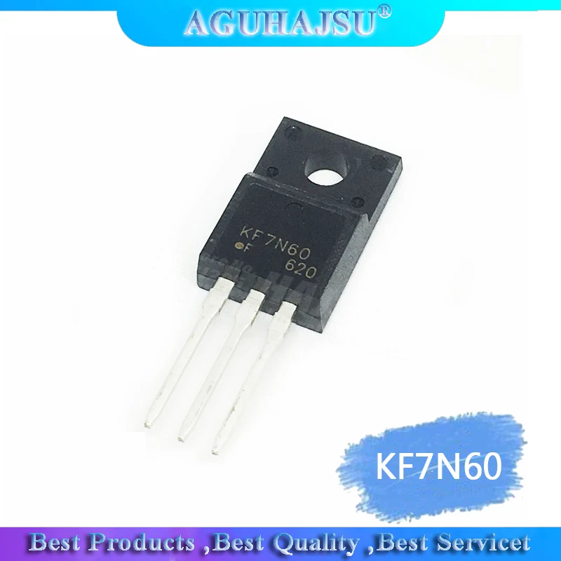 10pcs KF7N60 TO220 KF7N60F TO-220 7N60 N-channel MOS field effect transistor 600V/7A | Электронные компоненты и