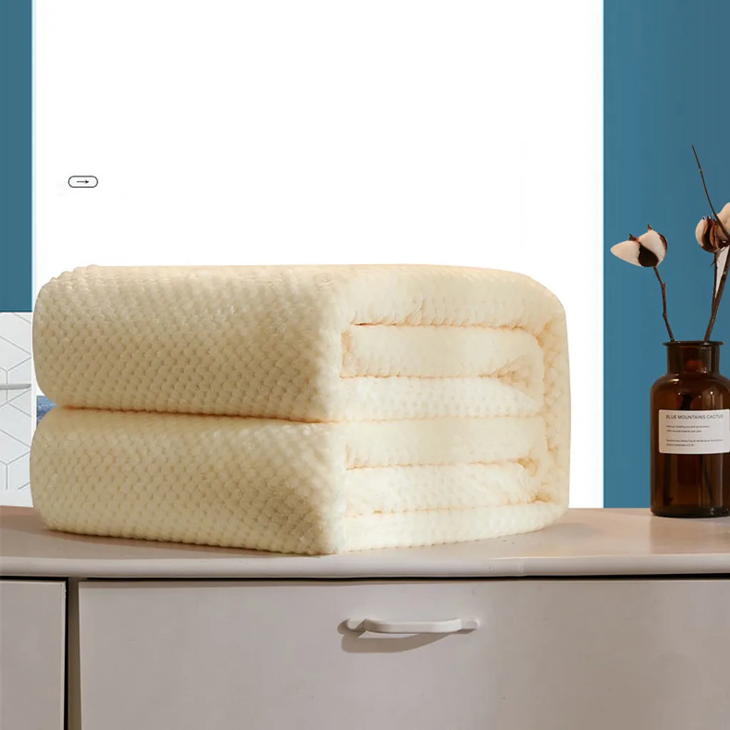 Однотонное Фланелевое шерстяное одеяло в полоску Супермягкие зимние одеяла