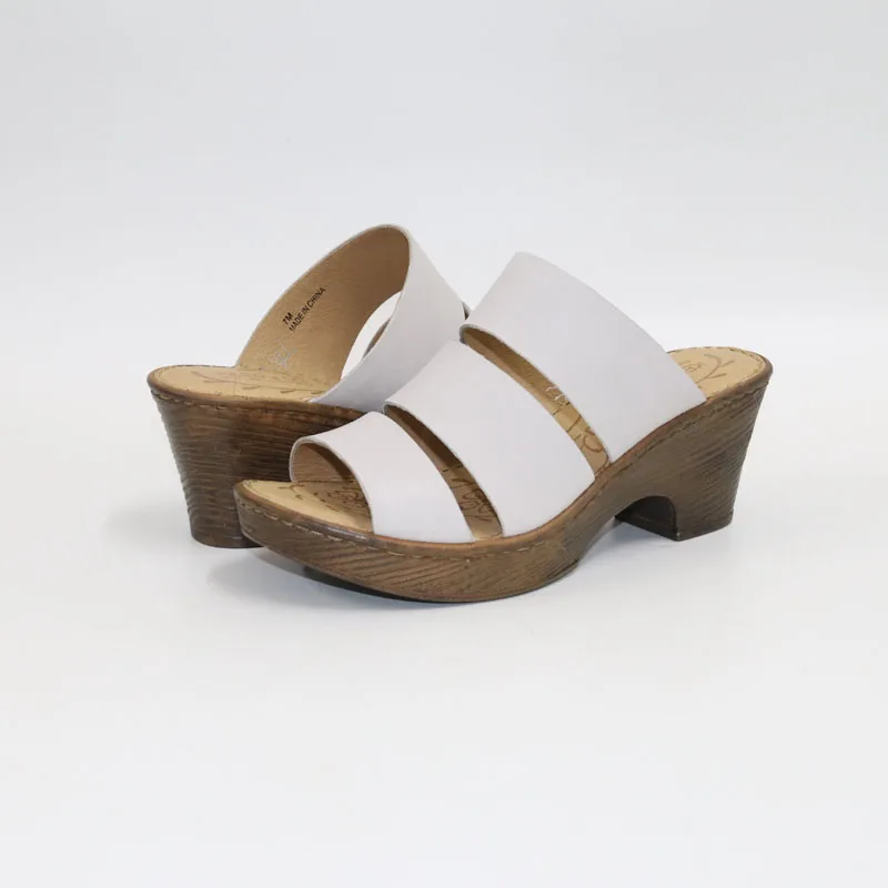 

New High-heeled Leather Slippers for Spring and SummerComfortableLeisure timeEuropean and American StyleWomen slippers