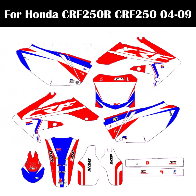 Мотоциклетные велосипедные фотообои задние наклейки для Honda CRF250 CRF250R CRF 250 250R 2004 2005