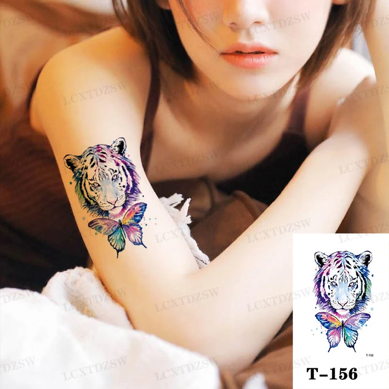 Small Size Snake Temporary Tattoo Stickers For Women Men Body Waist Neck Arms Legs Waterproof Fake Tattoo Snake Tattoo