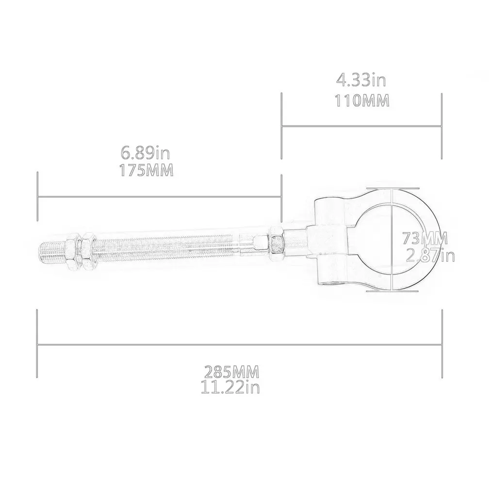 

Fashion Car Modified Trailer Hook Car Exterior Decoration Aluminum Alloy Trailer Ring Strong Towing Capacity