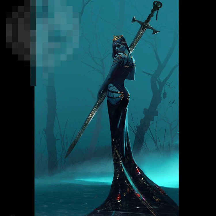 1/24 масштаб неокрашенные смолы фигура леди озера | Игрушки и хобби