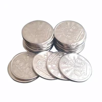 100pcs 251 85mm pentagram crown stainless steel arcade game machine token coins