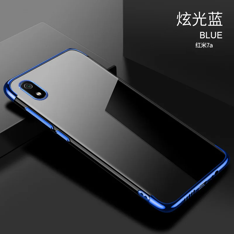 Чехол для Xiaomi Redmi 7A модное прозрачное покрытие мягкий силиконовый чехол телефона