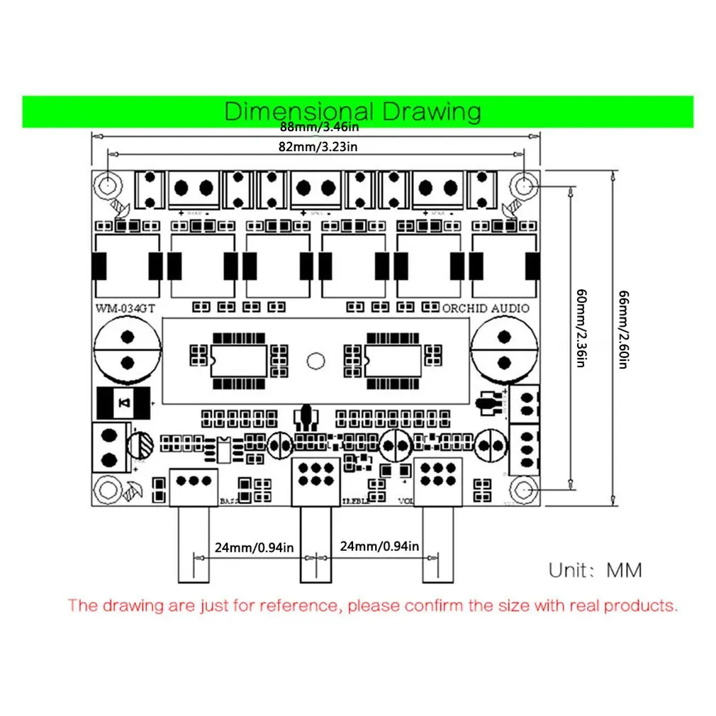 Плата усилителя Cirmech Tpa3116 высокой мощности класса D Цифровой 2 1 стерео вход и супер