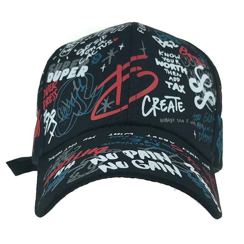Бейсбольная кепка с ремешками Swag Регулируемая Кепка граффити для мужчин и женщин