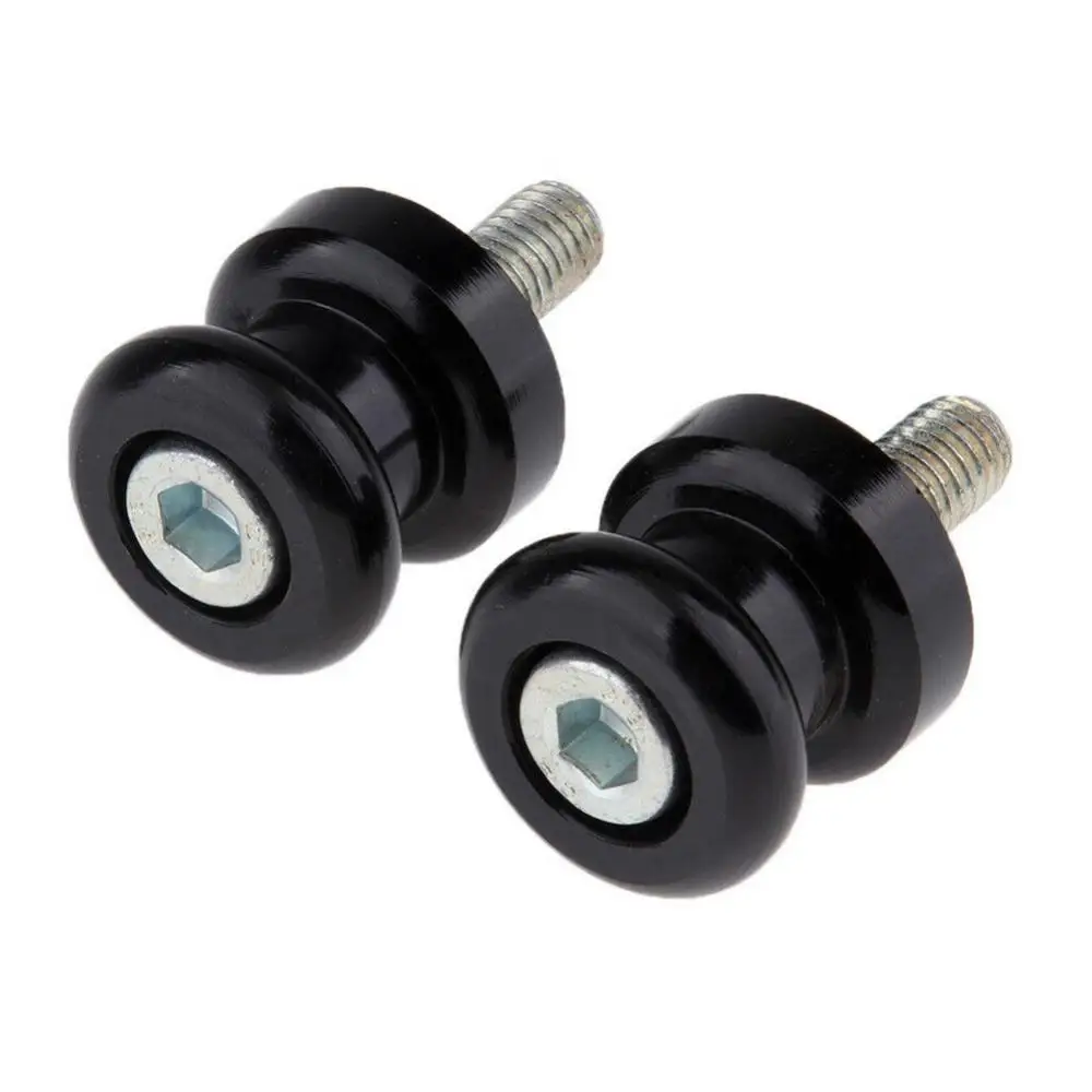 2Pcs Universal M8 Aluminum Alloy Motorcycle Swingarm Spool Paddock Stand Bobbins Motorcycle Covers And Ornamental Mouldings