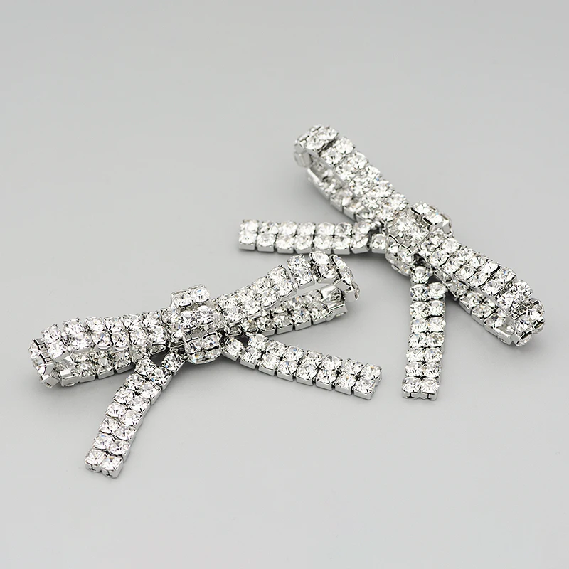 Fashion Women's Shoes Flower Metal Rhinestone Decorative Bowknot Removable Shoe Buckle Clip DIY Wedding Shoe Accessories