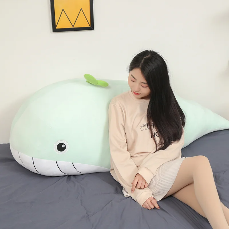 

65-120cm Super Soft Plush Toy Sea Animal Big Blue Whale Soft Toy Stuffed Animal Children's birthday gift