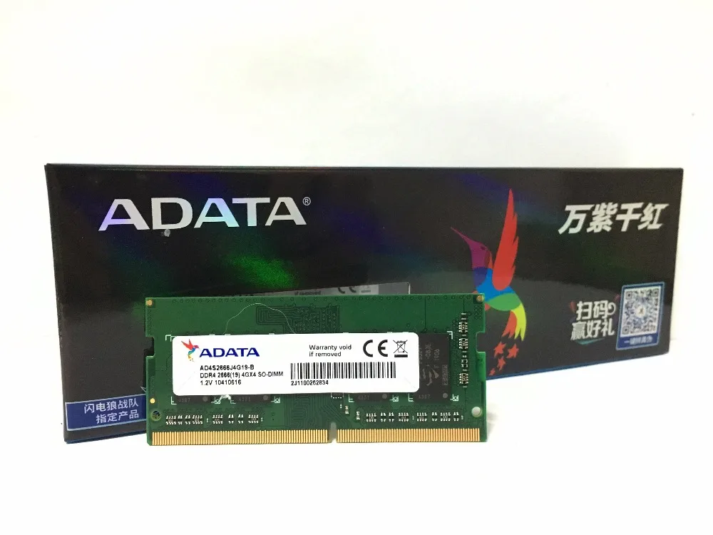 adata ddr4 4gb 8gb 16gb 4g 8g 16g laptop notebook memory ram memoria module computer pc4 ddr 4 2666mhz 2400mhz 2666 2400 mhz ram free global shipping