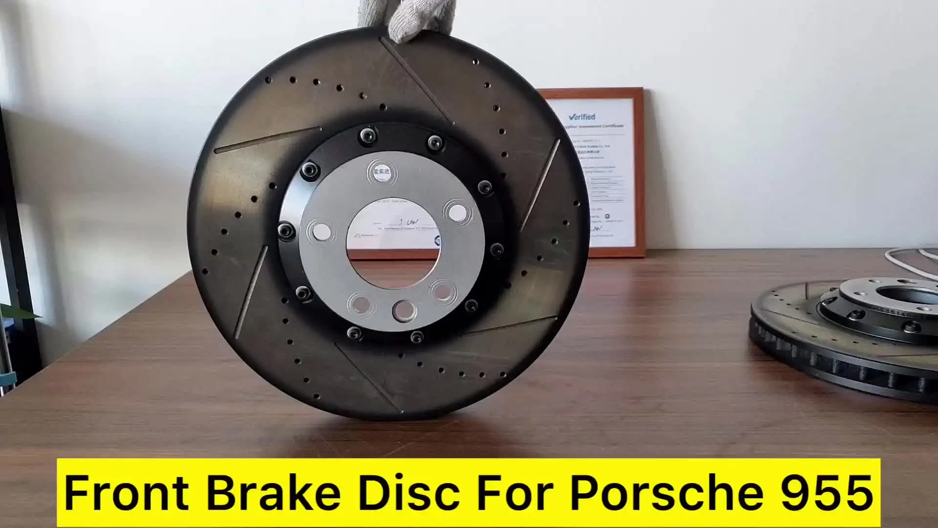 

A Sst （2 pieces）Of Left & Right Brake Disc (380 X 38 mm) OEM 1040 / 955 351 401 61 For Porsche Cayenne Vented Disc Brake Rotors