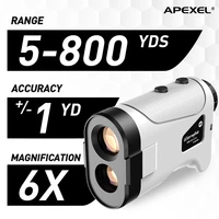 apexel telescope laser range finder digital distance meter 600m 1200mhunting monocular golf rangefinder for golf sport hunting