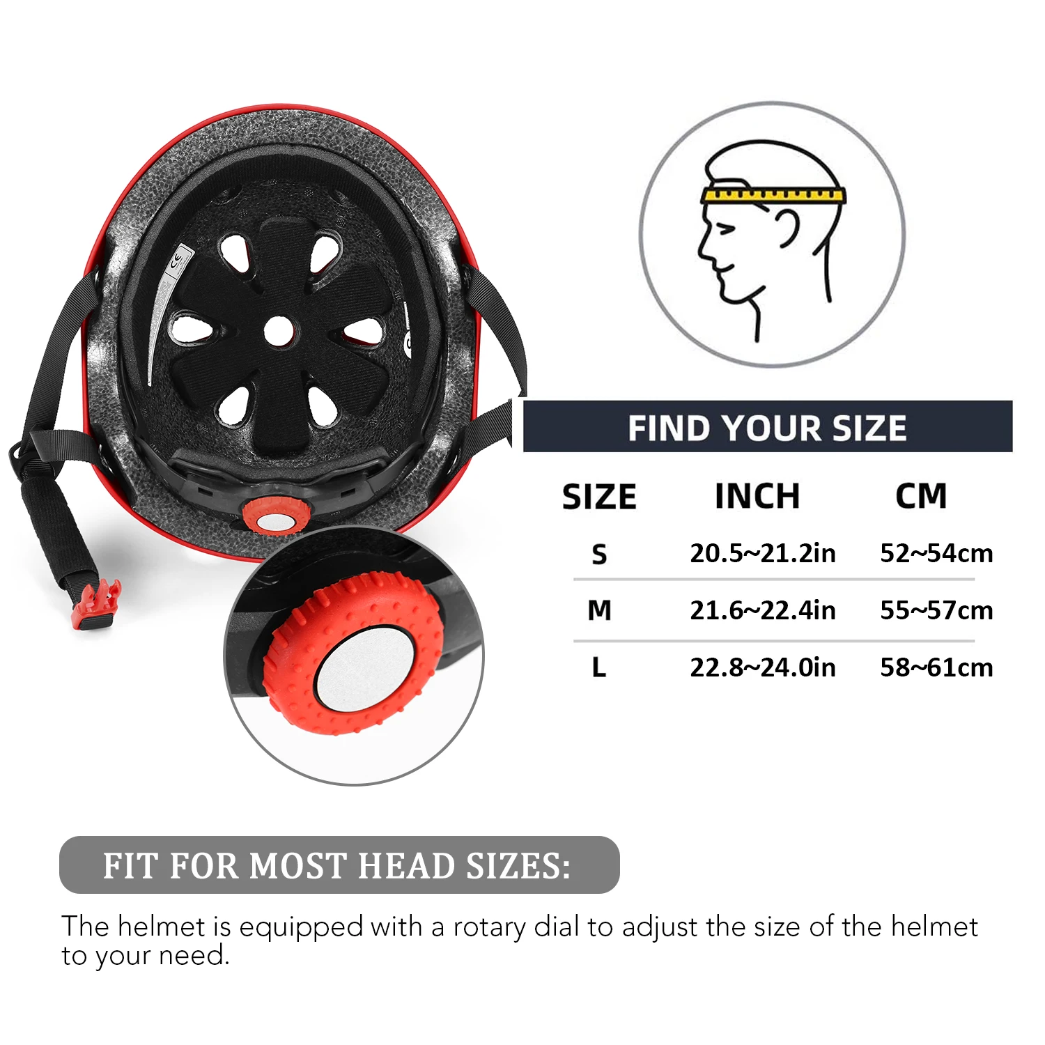 

MTB Road Bike Bicycle Helmet Multi-Sports Safety Helmet for Kids/Teenagers/Adults Cycling Skating Skateboarding Scooter Helmet