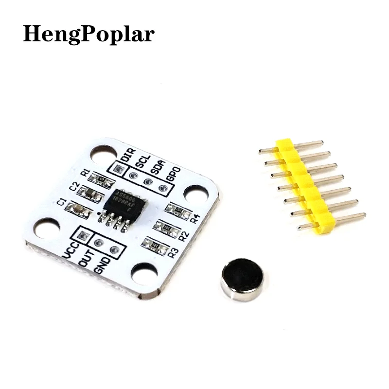 

AS5600 magnetic encoder magnetic induction angle measurement sensor module 12bit high precision