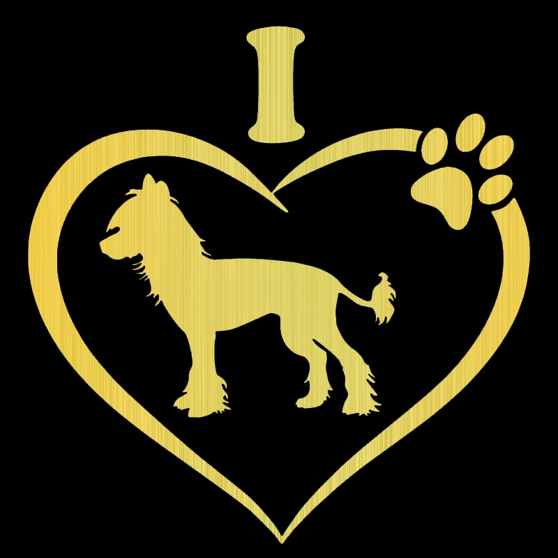 S51530 различные размеры/цвета наклейка я люблю мою китайскую хохлатую собаку