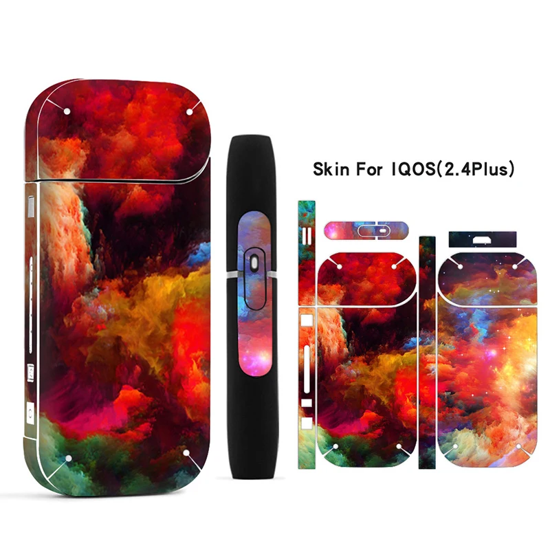 Красочные наклейки печать кожи для IQOS 2 4 плюс электронная сигарета