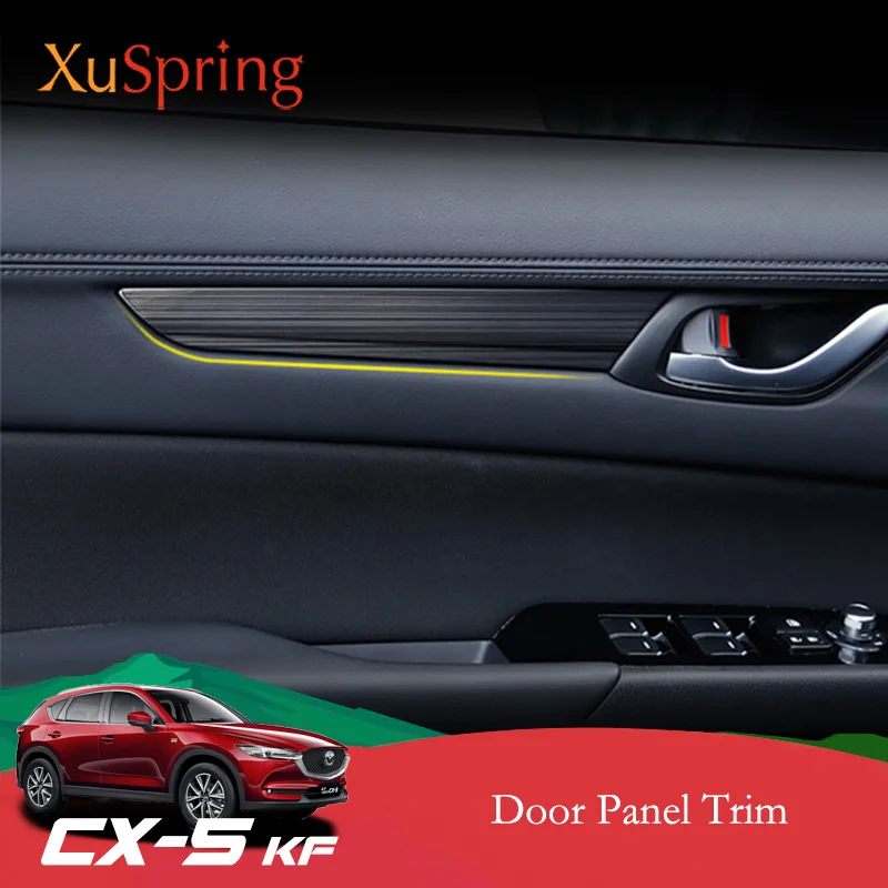 

For Mazda CX-5 CX5 2017 2018 2019 2020 2021 KF Door Handrail Panel Covers Trim Strips Sticker Decorative Car Styling