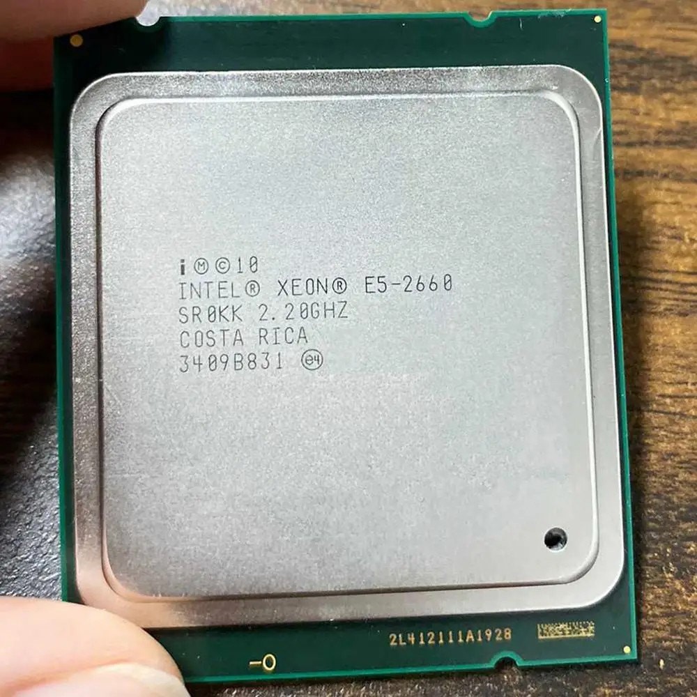 

Intel Xeon CPU E5-2660 E5 2660 E52660 CPU 2.2GHz LGA 2011 20MB L3 Cache 8 CORE 95W Processor Suitable for X79 Motherboard