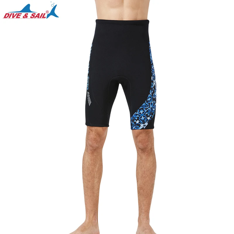 Гидрокостюмы шорты 1 5 мм неопреновые для плавания с принтом мужчин и