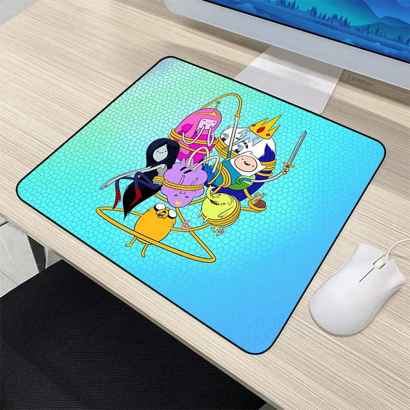 

Small Adventure Time Pc Accessories Mause Pad Mouse Computer Gamer Keyboard Desk Mat Mausepad Gaming Laptop Girl Gift Mousepad