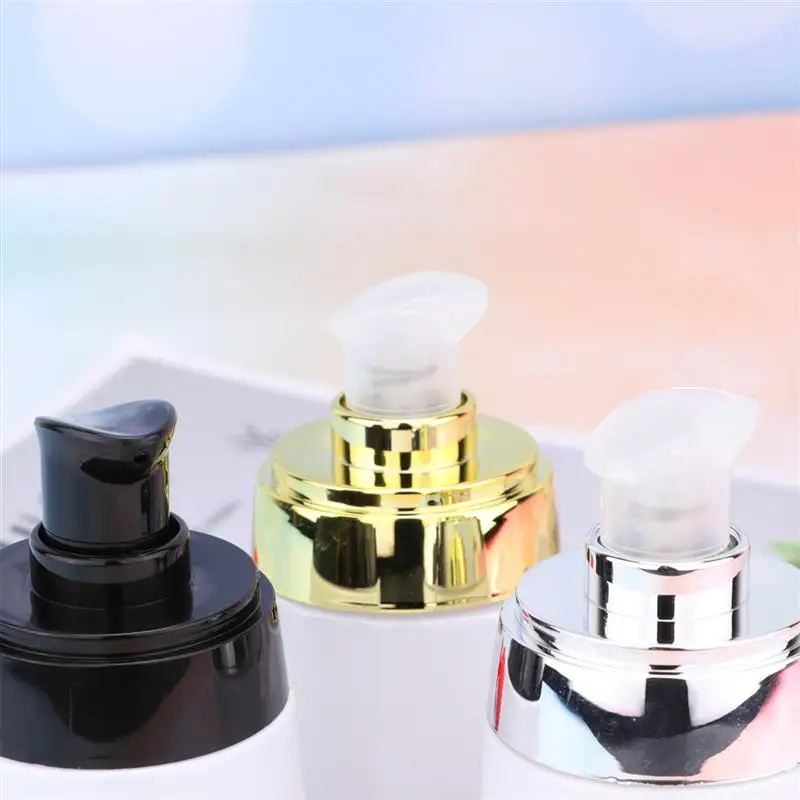 

3pcs 30ML Pump Bottle Skin Care Water Refillable Container Beauty Care Supplies Glass Bottles Dispensers for Home