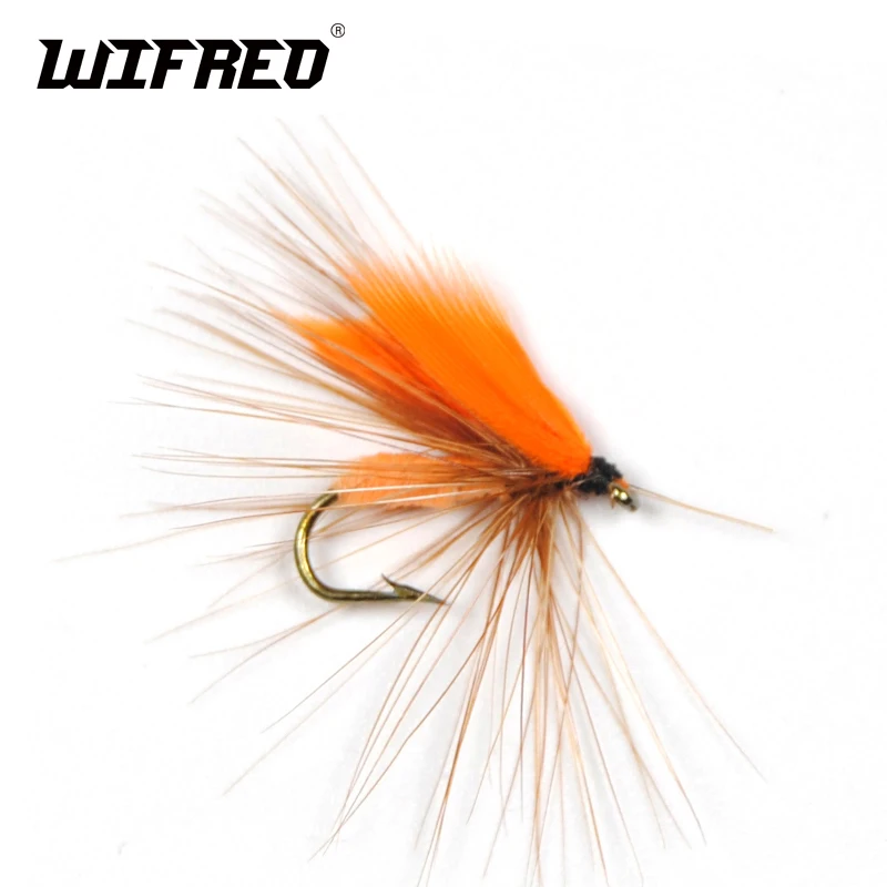 Wifreo 10 шт. 12 # Апельсиновая мушка Quil для ловли форели|fly trout|trout fliesfly fly |