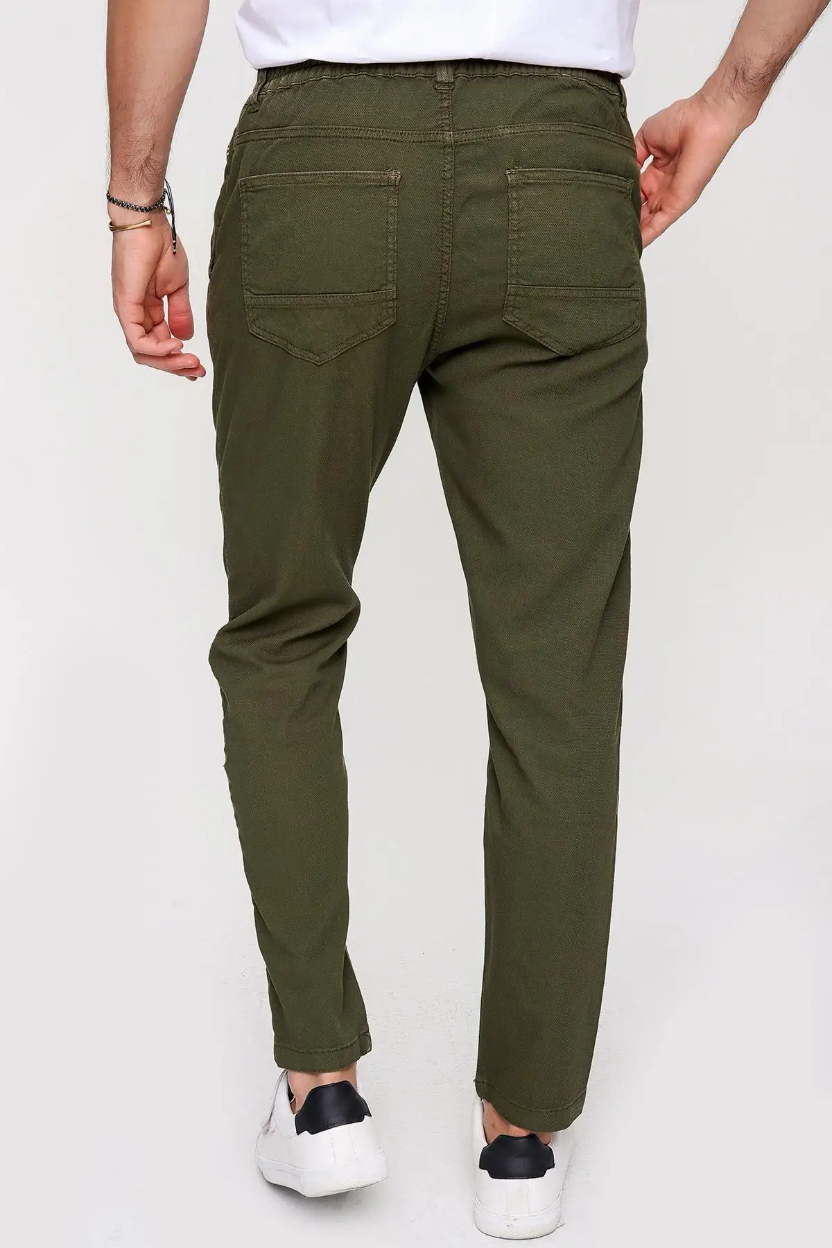 

Dobby, A Certain Elastic, Regular Fit, pleated Pants new season summer spring elasticized waist casual mould pocket sports male bottom clothing