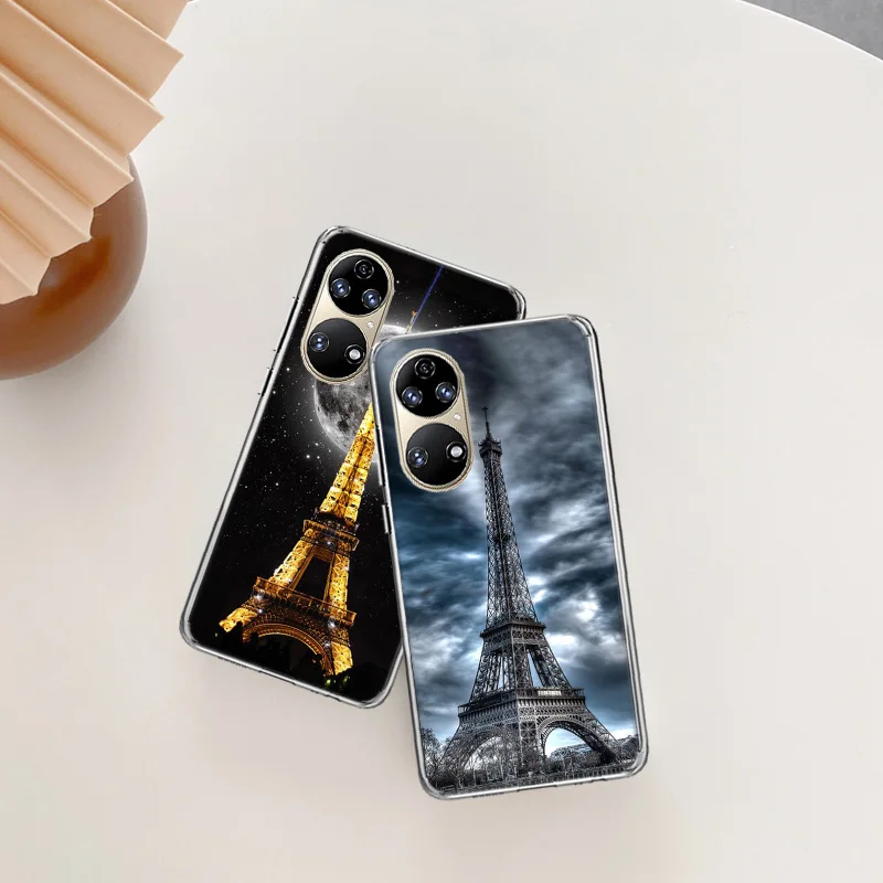 Чехол с Эйфелевой башней для Huawei P50 Pro P40 P30 Lite P20 P10 Mate 40 30 20 10 |