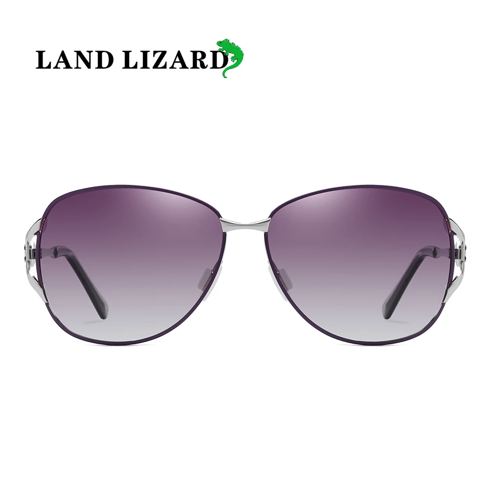 Женские солнцезащитные очки Ladie поляризационные металлические LAND LIZARD|Женские