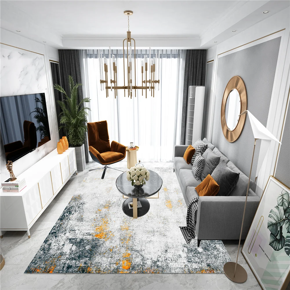 Ins стиль одуванчик ковер для гостиной диван фланелевый нескользящий коврик зоны