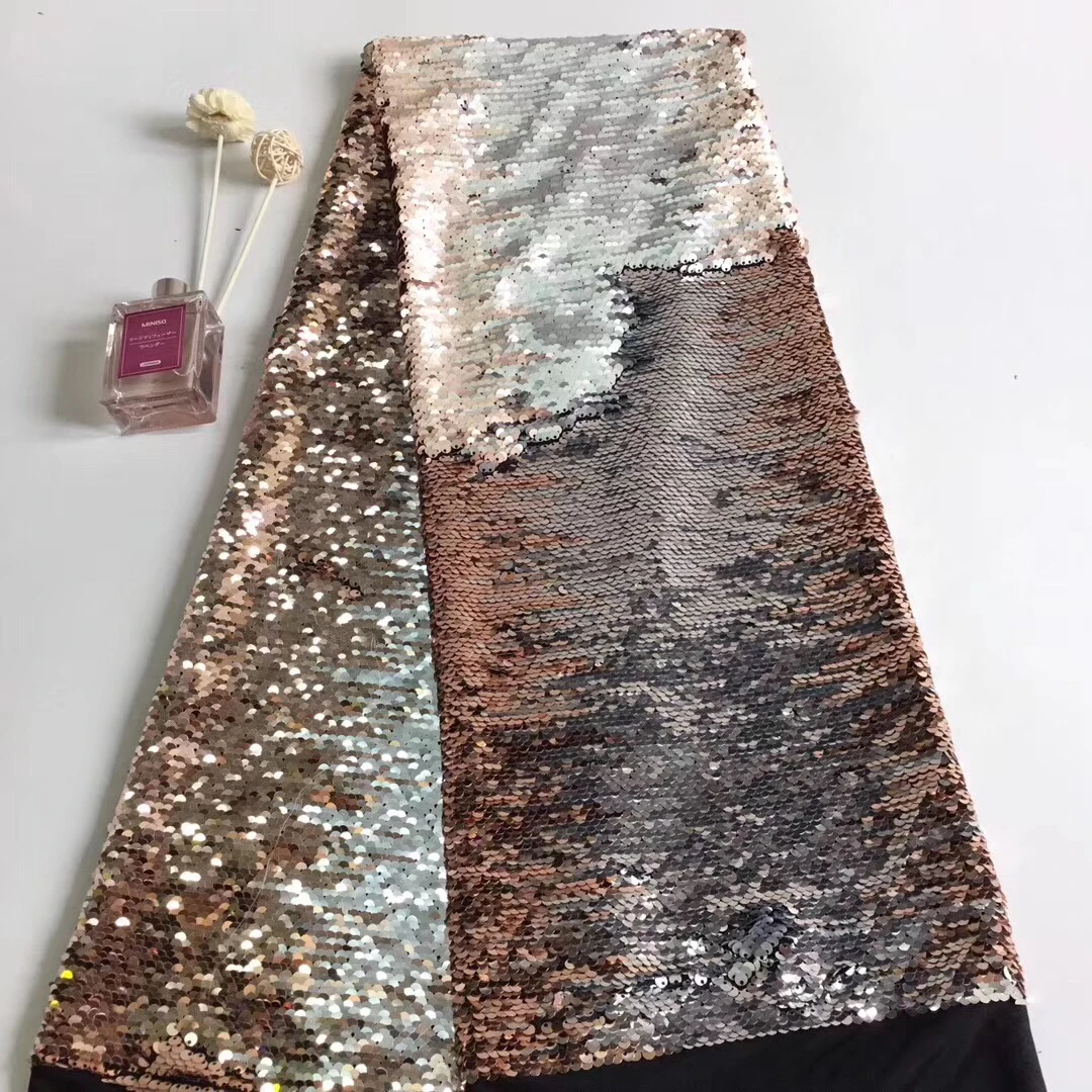 

Latest Nigerian Sequin Lace Fabric 2020 French Wedding Tulle Lace Fabric High Quality African Lace Fabric VS-RF27421