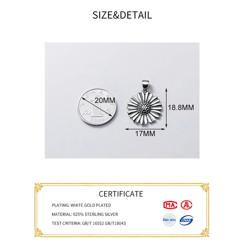 MEETSOFT 925 тибетское серебро винтажное изображение маргаритки амулеты браслет