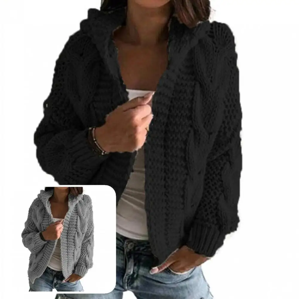 

Sweaters Stylish Solid Color Twist Knitwear Sweaters Knitwear Knitted Coat Thick Line for Going Out