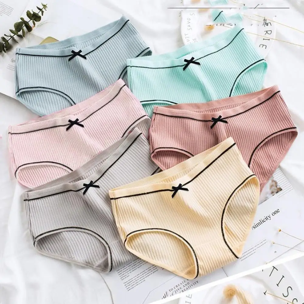 Новое поступление сексуальные женские трусики дышащие однотонные хипстерские