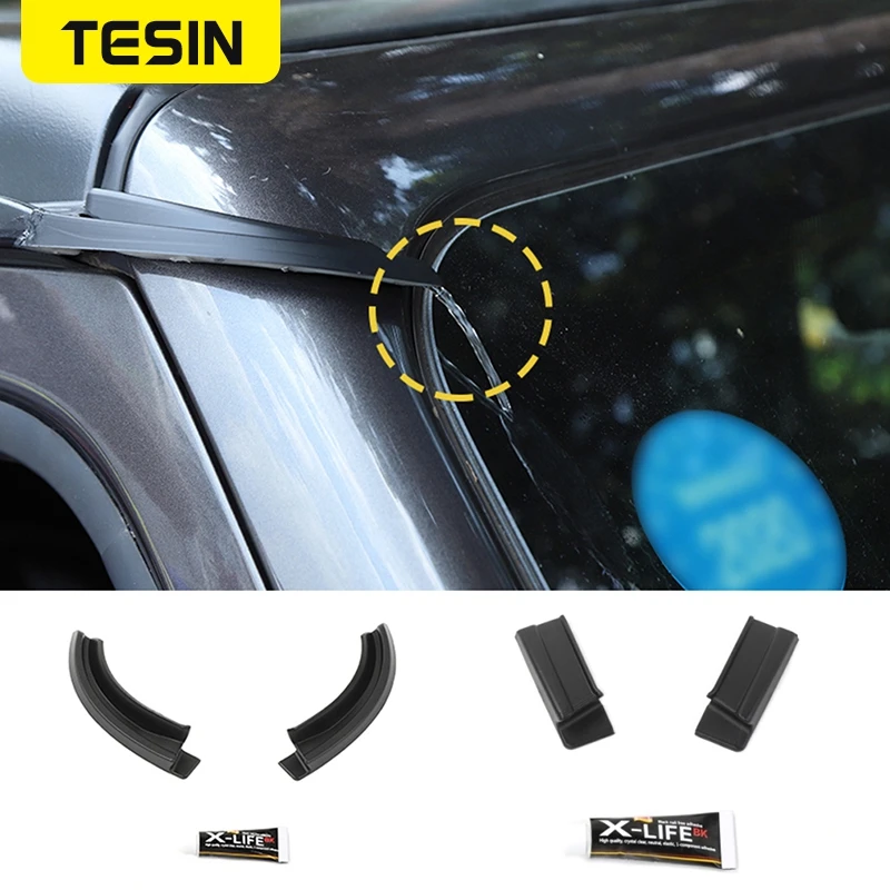 

TESIN Car Roof Drain Rainwater Diversion Assist Extension Drainage Catheter External Accessories for Jeep Wrangler JL JT 2018+