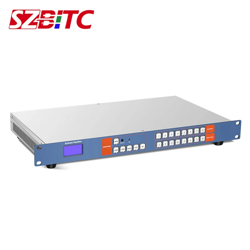 Матричный коммутатор SZBITC 4K HDMI 8x8 видеопереключатель EDID RS232 TCP/IP с дистанционным