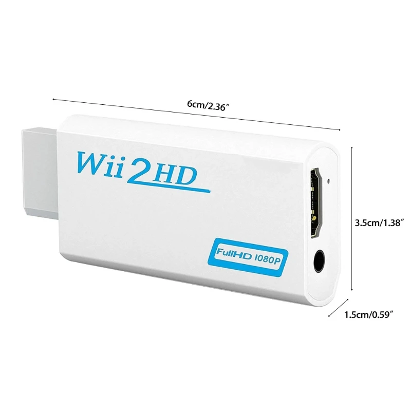 

Wii-compatibleto HDMI-compatible Converter1080P Supports HDTV Monitor All Wii-compatible Display Modes 1080P
