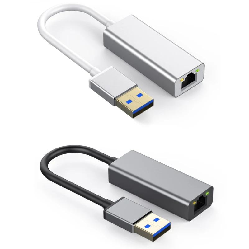 

New 10/100/1000 Mbps USB 3.0 To RJ45 Network Cable Adapter Gigabit Ethernet LAN For iPhone iPad Series