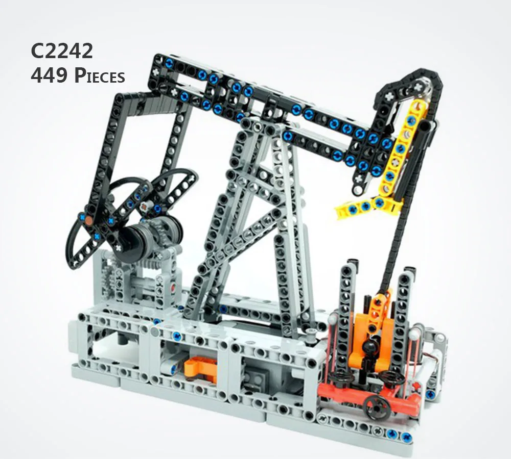 

Technology Heavy Machine Series Oil Pumpjack Engineering Crane MOC Building Blocks Compatible Technic Construction Bricks Toys