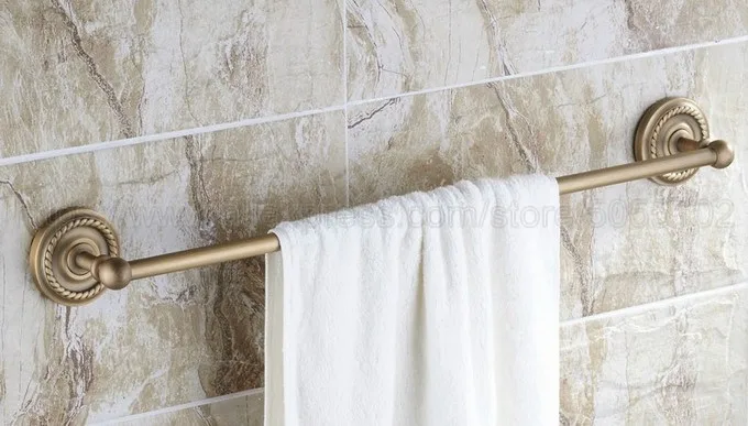 Вешалка для полотенец с одной рейкой античная латунная настенная полка вешалка