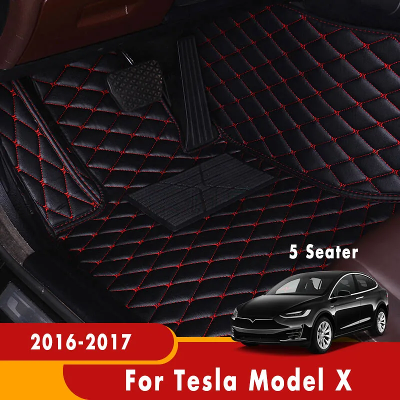 

Автомобильные коврики для Tesla Model X 2016 2017 (5 сидений), коврики, чехлы на заказ, автомобильные аксессуары для интерьера, передние и задние коврик...