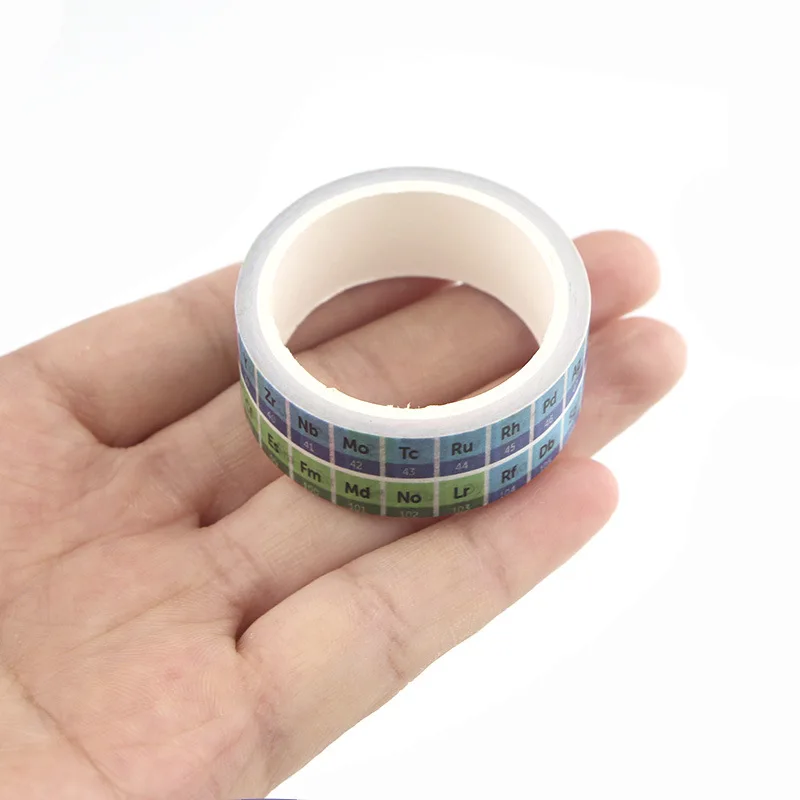 New Arrival Periodic Table of Elements Tape Japanese Paper Decorative Stationery Stickers Chemistry Set Office Supplier | Канцтовары для