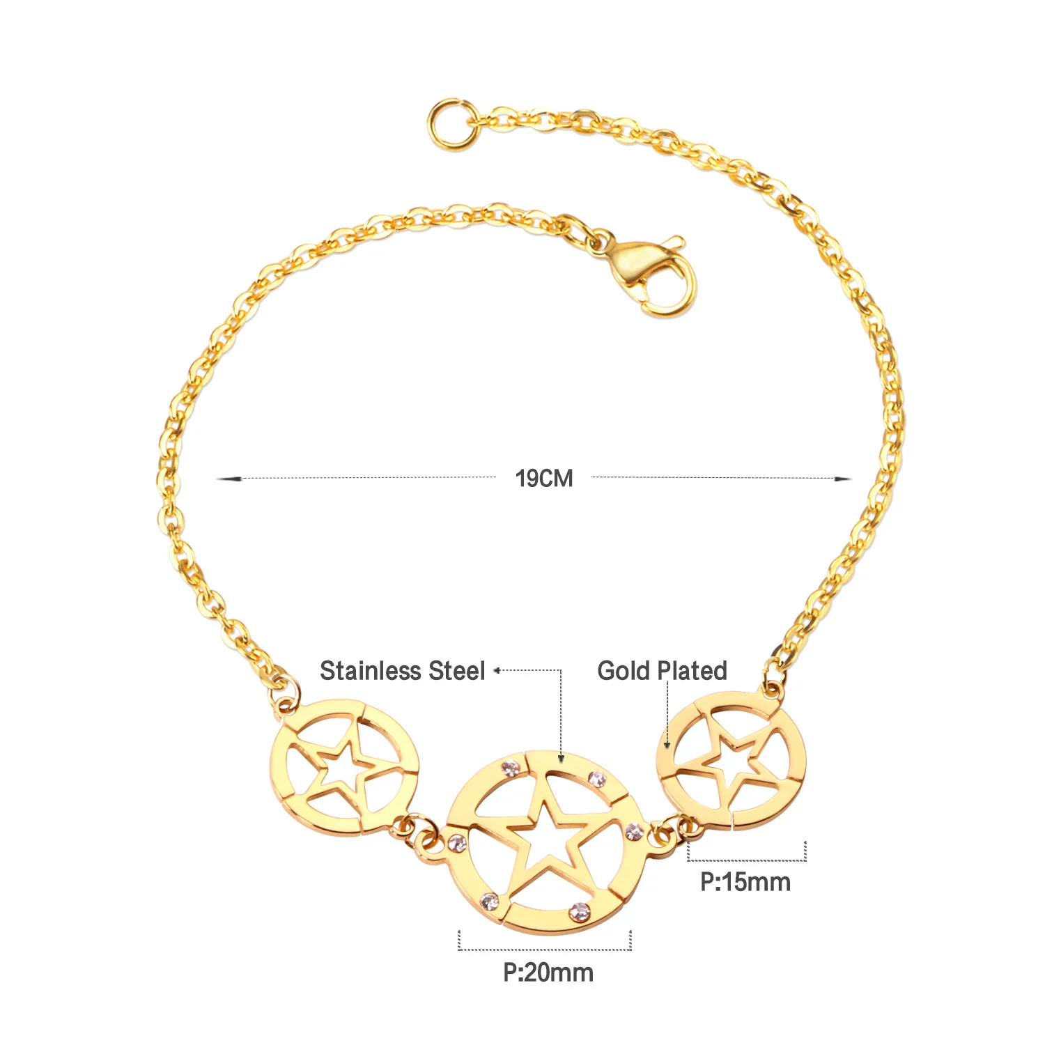 Классические ювелирные изделия LUXUKISSKIDS браслеты из нержавеющей стали для женщин