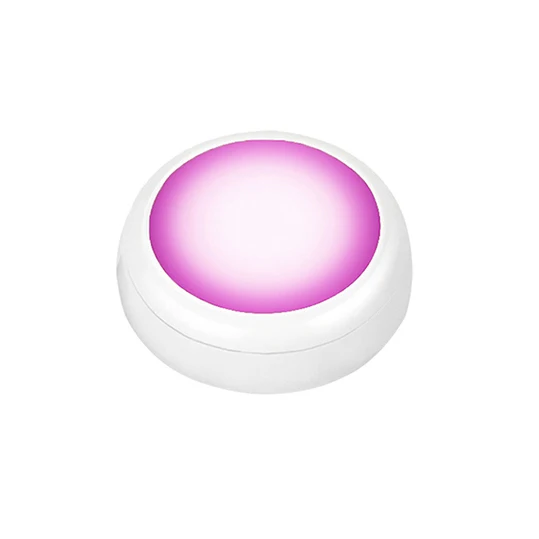 1 lamp Светодиодный светильник на батарейках RGB цвет Шайба светильник s затемнения под полкой кухонный счетчик светильник ing пульт дистанционного управления ночной Светильник - Цвет: 1 lamp