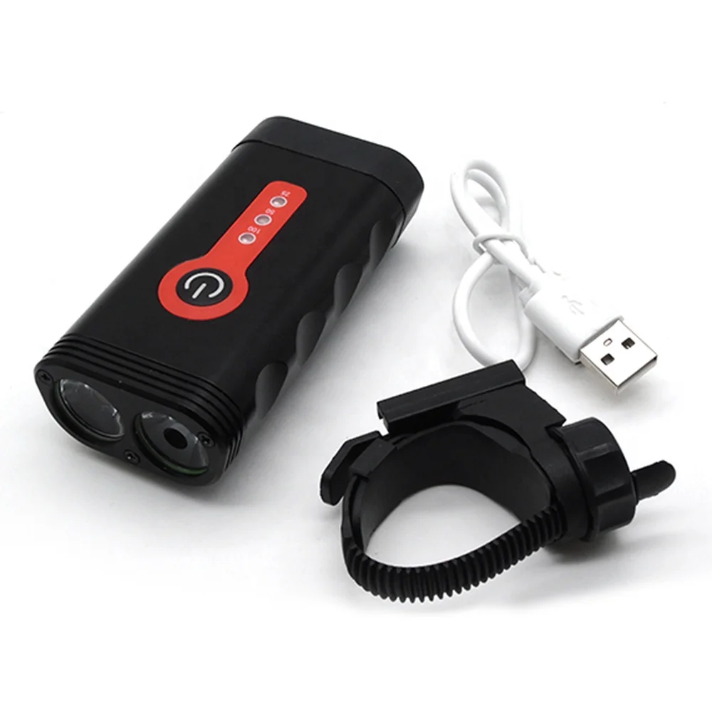 2000LM велосипедный светильник Водонепроницаемый много функциональная 2 * XPG