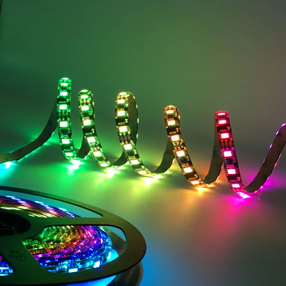 WS2811 RGB светодиодный светильник Пиксельная лента Адресуемая 30/60/светодиодов/м
